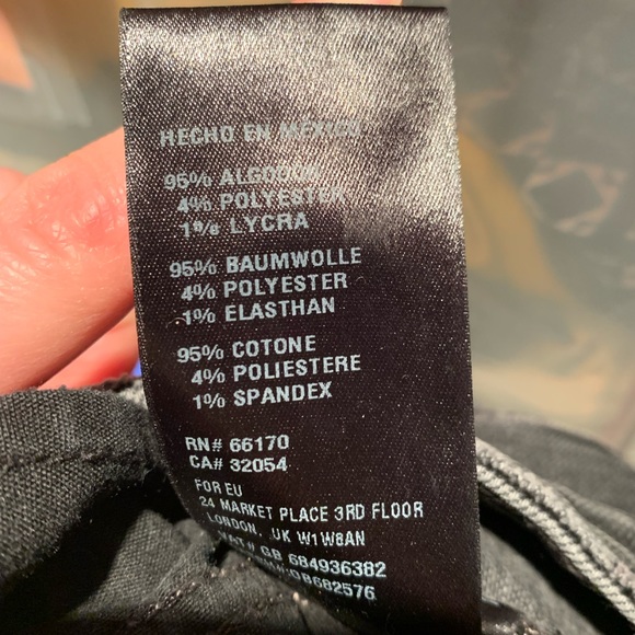 BDG Kick Flare High-Rise Cropped Faded Black Jeans - Picture 8 of 8